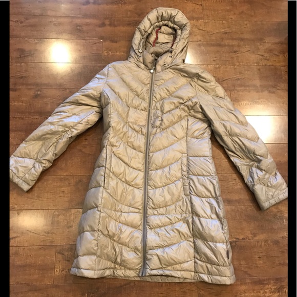 Calvin Klein Packable Down Filled Lightweight hooded Jacket size Large - Picture 2 of 14